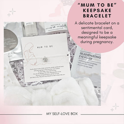 Luxury Mum To Be Pamper Kit, Baby Shower Gifts Hamper for Mum, Mum to Be Gifts, Pregnancy Gifts, Gender Reveal Gifts, Mummy To Be Gifts, Gifts For Pregnant Women, New Mum Gifts White