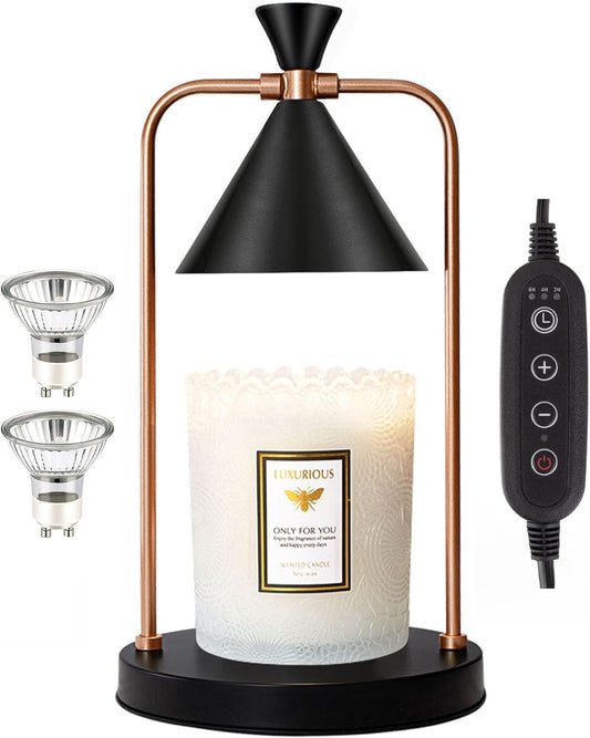 Candle Warmer Lamp with Timer & Dimmer Electric Candle Lamp for Jar Candles