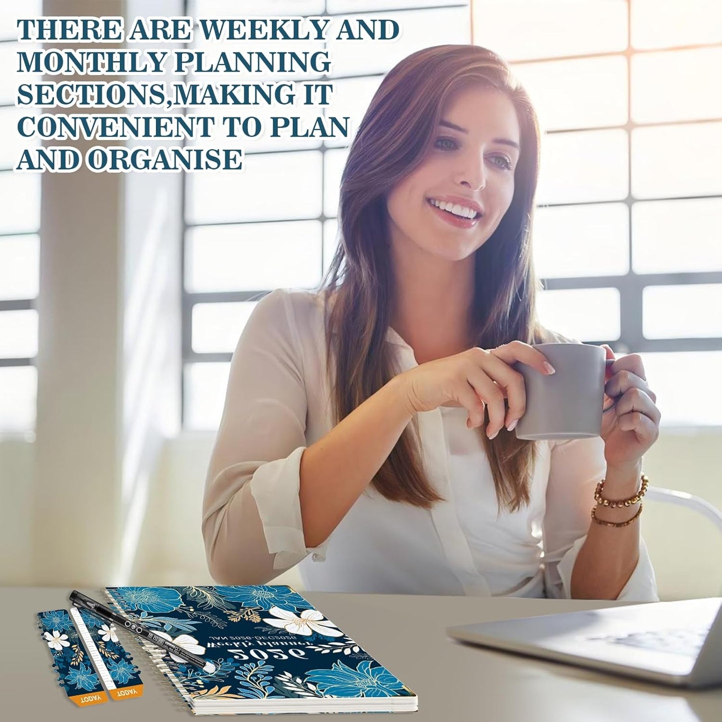 Diary 2026 Week to View A5, January 2026 - December 2026, Weekly & Monthly Full Year Planner, 21.5 x 15.5 x 1.5 cm