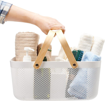 EZOWare plastic mesh garden harvest baskets with sturdy handles for easy carrying and organisation