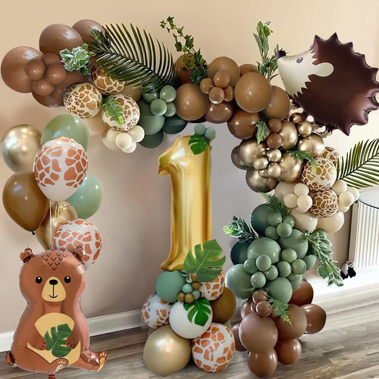 Safari 1st Birthday Decorations for Boys, Thinbal Bear Jungle Theme Party