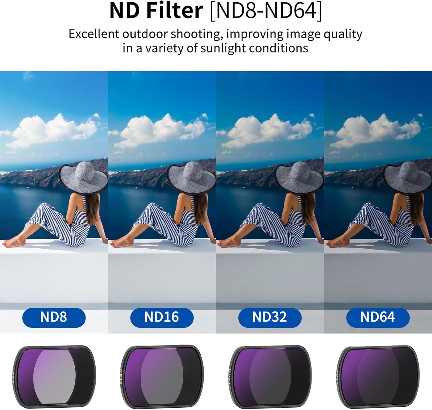 ND CPL UV Filter Set Compatible with DJI OSMO Pocket 3 (6 Pack)