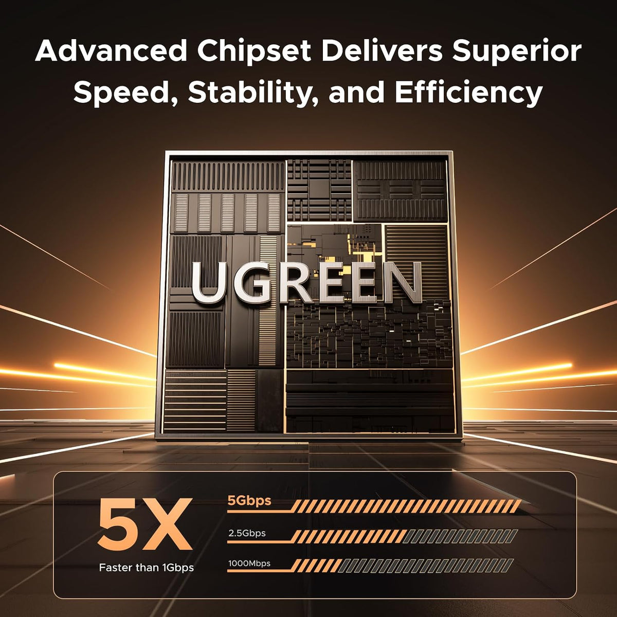 UGREEN 5 Gigabit PCIE Network Card for PC Gaming NAS