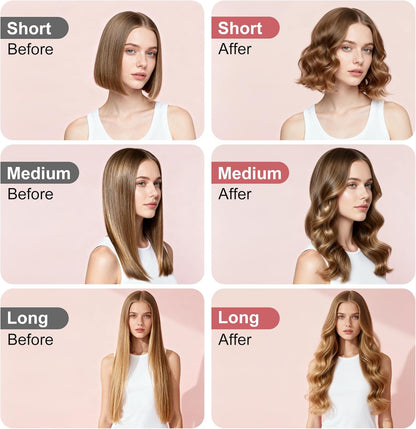 Curling Wand 25mm Hair Curler, Curling Tongs with Clamp