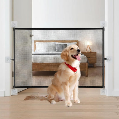 Stair Gates for Dogs Safety Gates for Dogs 110x72cm Mesh Baby Gates for Stairs Safety Gate for Small Medium Pets Hallway Doorways Indoor Outdoor