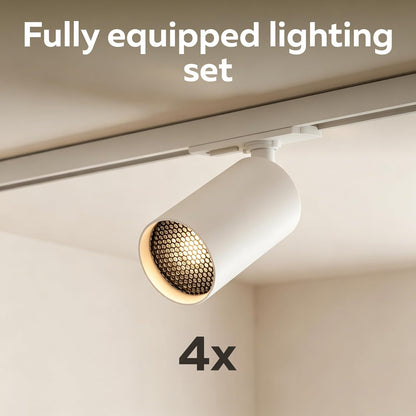 CALEX Tracklight 2M, Ceiling Track Lighting, Excl. 4 GU10 Spotlights, White