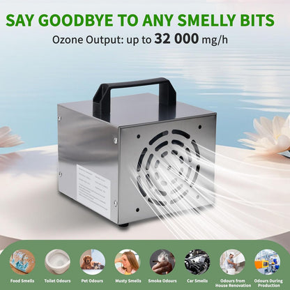 32000 mg/h Ozone Machine with Timer, Air Purifier