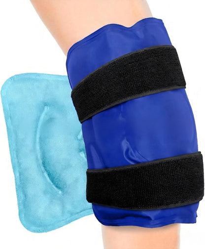 Ice Pack for Knee Pain Relief, Reusable Gel Ice Wrap for Knee Replacement Surgery, Cold Compress Therapy for Injuries, Swelling