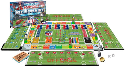 NFL Board Game By Football Billionaire Board Games | Family Board Games for Kids and Adults | Ages 8+ | A Trading & Family Strategy Board Game Game for 2-6 Players