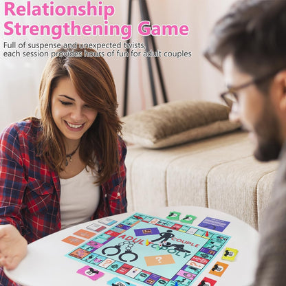 Adultopoly Board Game, Couples Games for Adults, Couples Game Cards Board Game Props, Couples Adult Monopoly Board Games, Date Night Ideas,Couples Date Night Game