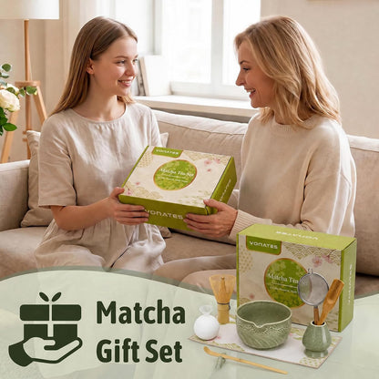 Matcha Tea Set, 9-Piece Matcha Making Kit with Bowl, Whisk & Sifter
