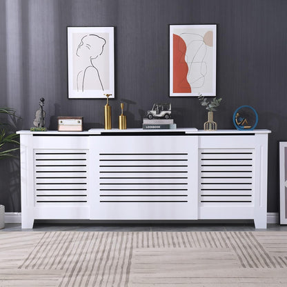 Home Treats Designer White Mdf Adjustable Radiator Cover (Adjustable)