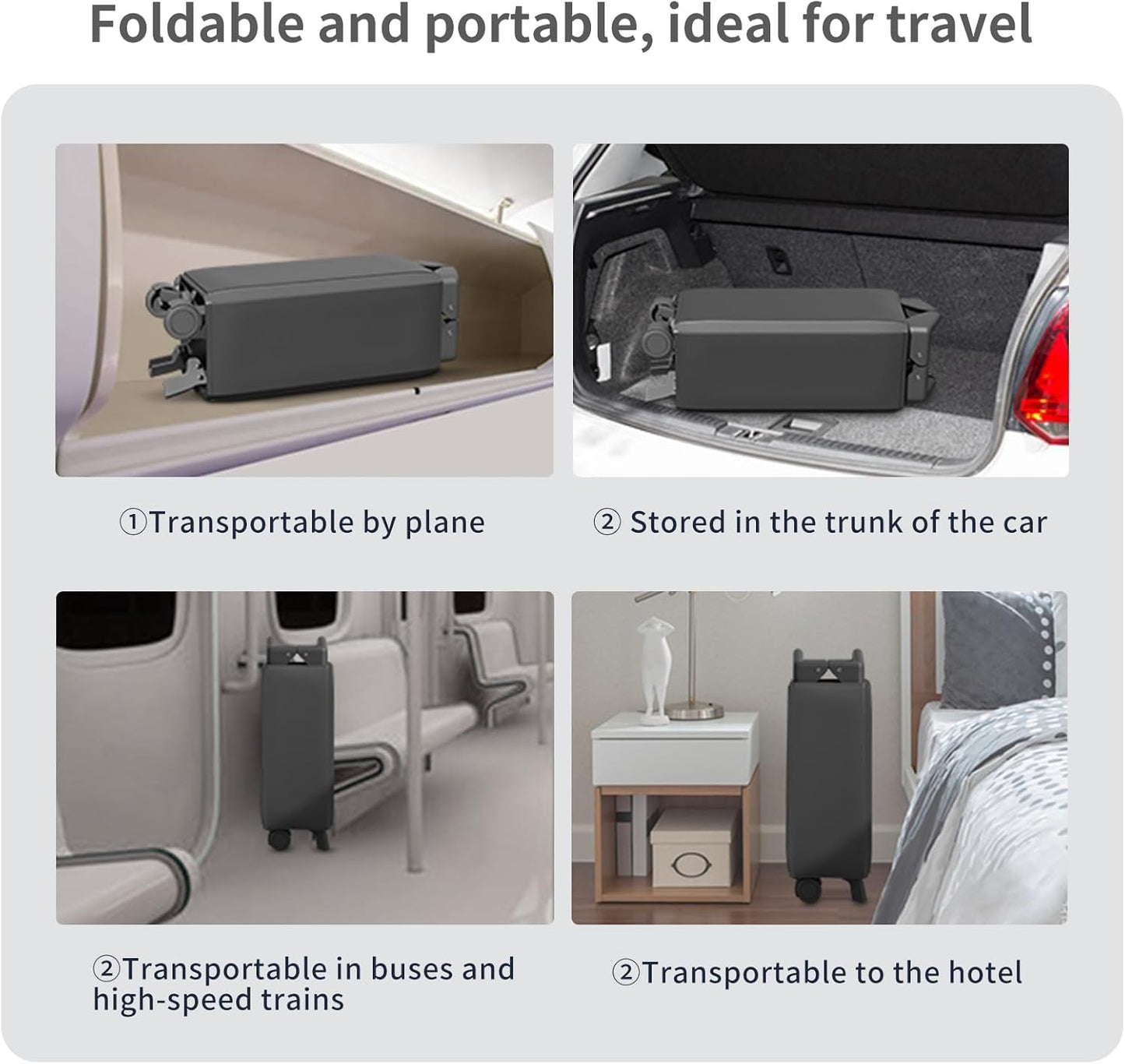 Portable Bedside Crib, Foldable Travel Baby Cot for Co-Sleeping