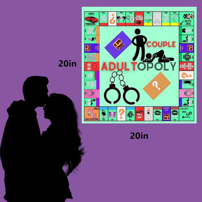Adultopoly Board Game, Couples Games for Adults, Couples Game Cards Board Game Props, Couples Adult Monopoly Board Games, Date Night Ideas,Couples Date Night Game