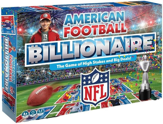 NFL Board Game By Football Billionaire Board Games | Family Board Games for Kids and Adults | Ages 8+ | A Trading & Family Strategy Board Game Game for 2-6 Players