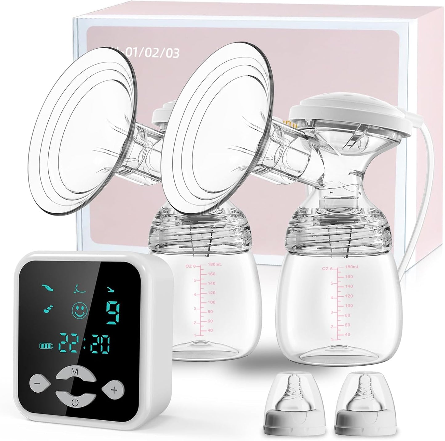 Electric Breast Pumps 4 Modes & 9 Levels with LED Display