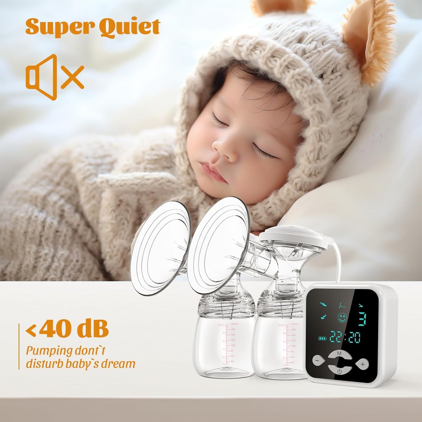 Electric Breast Pumps 4 Modes & 9 Levels with LED Display