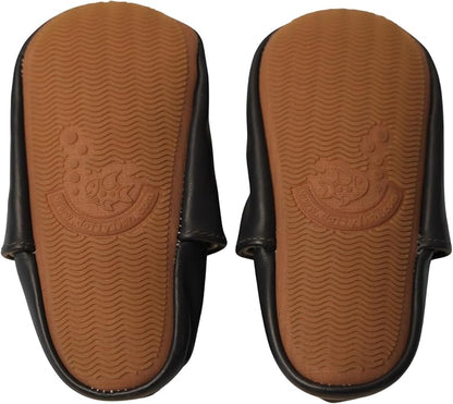 Dotty Fish Baby & Child Barefoot Leather Shoes with Rubber Soles (4-5 Years)