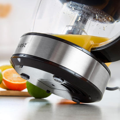 Quest Electric Citrus Juicer, 1 Litre for Orange and Lemon Juice, Black