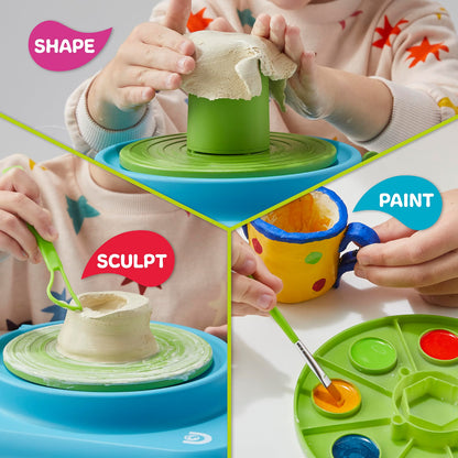 Discovery Pottery Wheel Studio for Kids, Craft & Clay Art Station