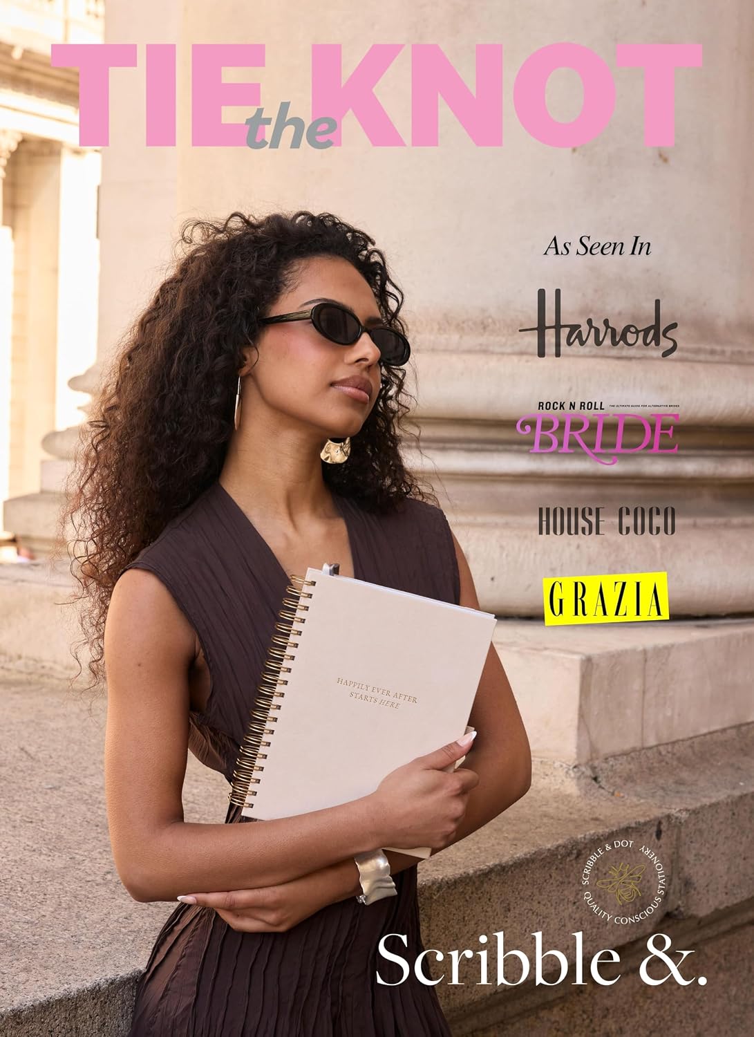 Scribble & Dot™ The Elegant Wedding Planner and Organiser for the Bride | Tissue Wrapped in a Gift Box | Thick Pages, Textured Cover | Every Wedding Step. Effortlessly Handled.