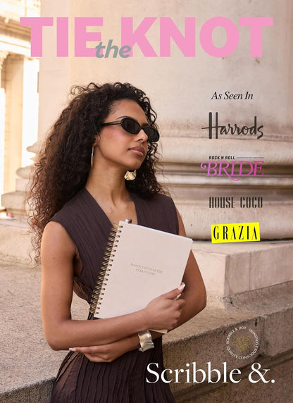 Scribble & Dot™ The Elegant Wedding Planner and Organiser for the Bride | Tissue Wrapped in a Gift Box | Thick Pages, Textured Cover | Every Wedding Step. Effortlessly Handled.