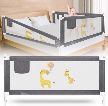 1.5M Bed Guard Bed Rails for Toddler Baby Bed Side Safety Rails for Children Kids, Extra Tall Bed Guard Rail for Single Double King Size Bed, Adjustable Height
