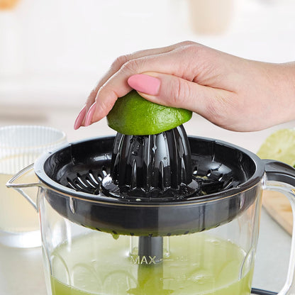 Quest Electric Citrus Juicer, 1 Litre for Orange and Lemon Juice, Black