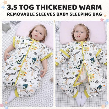 Dinosaur Themed Sleeping Bag with Feet (3.5 Tog / 100cm)