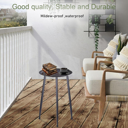 Indoor Plant Stand, Heavy Duty Metal Tall Plant Holder, Height 50 cm/19.7 Inch Round Side Table