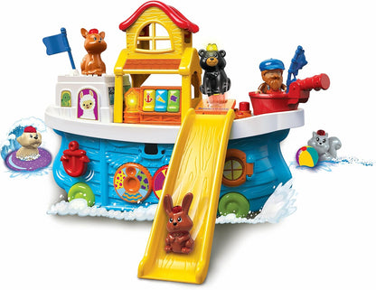 VTech Baby Animal Friends Boat, Interactive Baby Playset with Music, Animal Characters, Sensory Gift for Infants