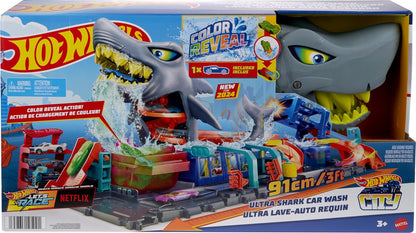 Hot Wheels City Ultra Shark Car Wash