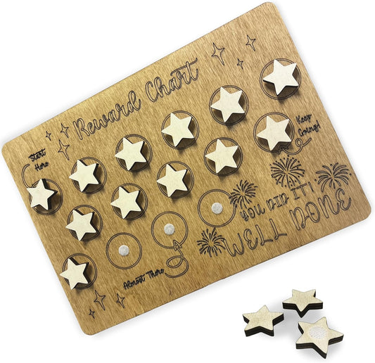 Customisable Wooden Reward charts for Children Behaviour