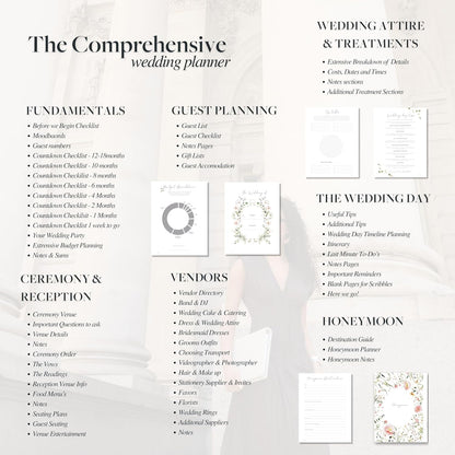 Scribble & Dot™ The Elegant Wedding Planner and Organiser for the Bride | Tissue Wrapped in a Gift Box | Thick Pages, Textured Cover | Every Wedding Step. Effortlessly Handled.