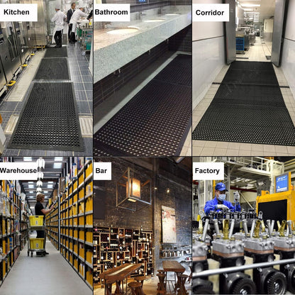 Rubber Drainage Mat 150 x 90 cm Large