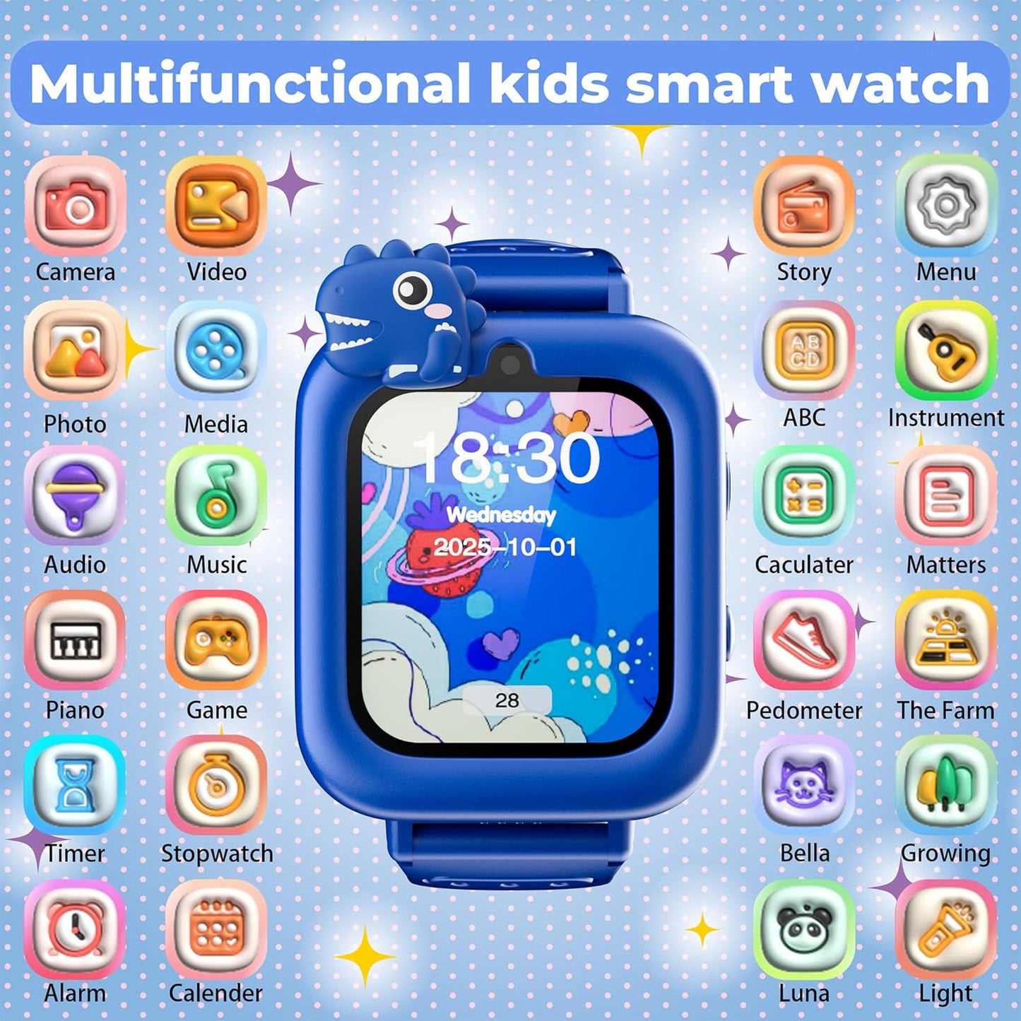 Learning Educational Clock Watch
