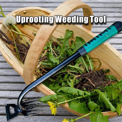 Gardening Hand Weeder Tools, Weeding Artifact Uprooting Weeding Tool, Durable Manganese Steel Hand Weeder Tool, Manual Multifunctional Weeders Gardening Tools for Yard and Garden (6 Teethes)
