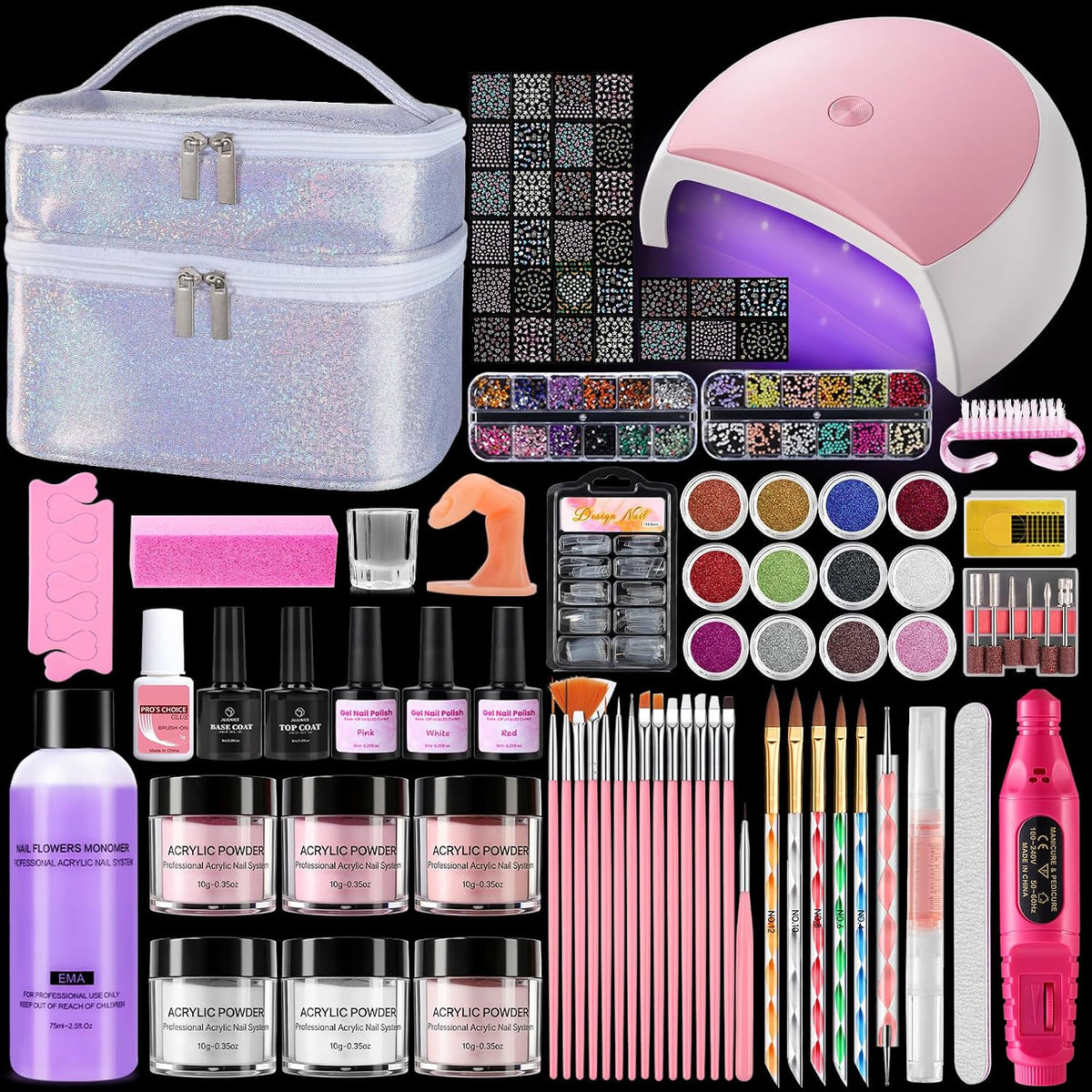 Deciniee Acrylic Nail Kit Full Set for Beginners: Everything in Gift Bag