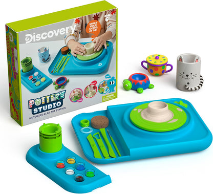 Discovery Pottery Wheel Studio for Kids, Craft & Clay Art Station