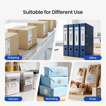 Bluetooth 4x6 Thermal Shipping Label Printer for Parcels, Violet