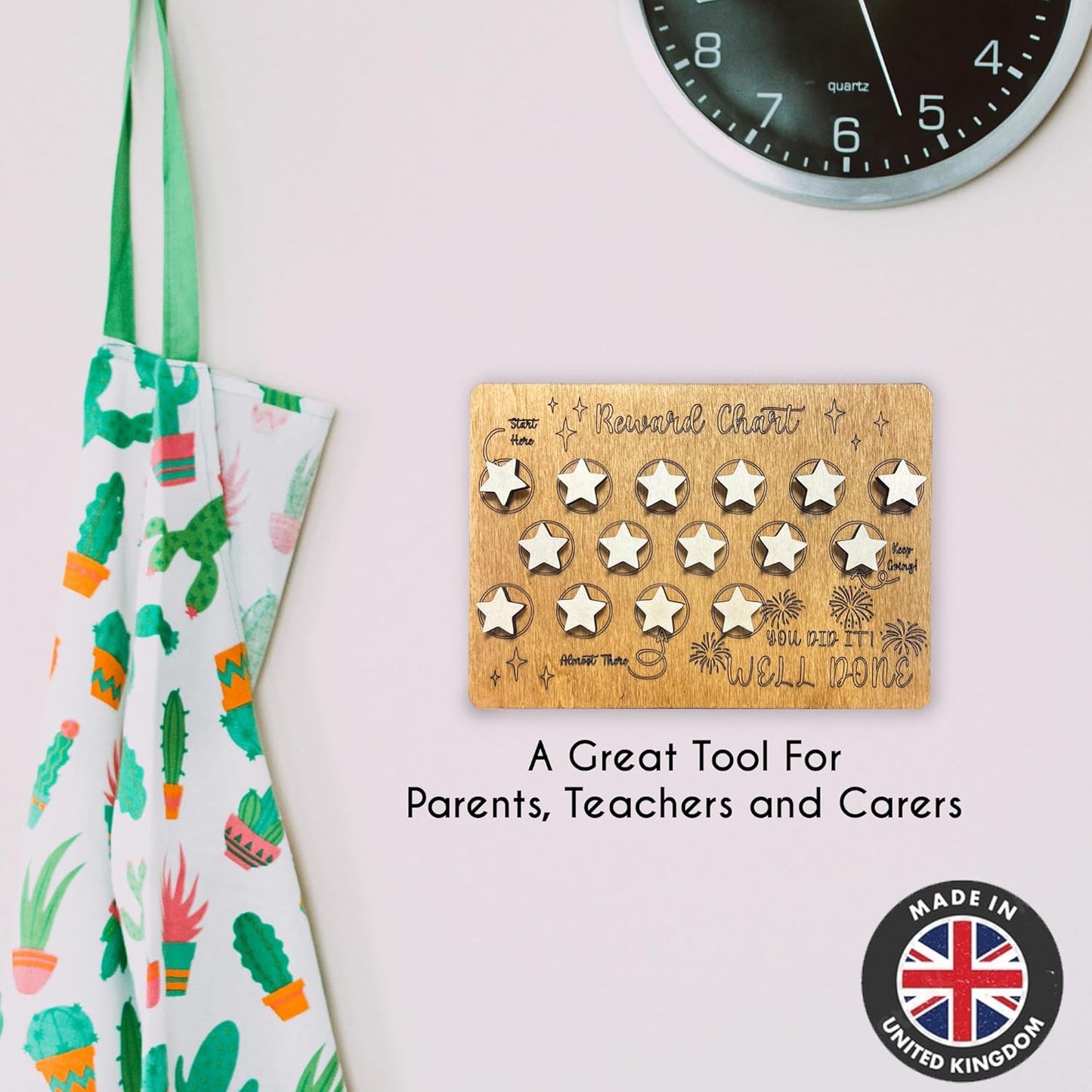 Customisable Wooden Reward charts for Children Behaviour
