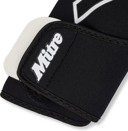 Mitre Impel Goalkeeper Gloves | Shock Absorption | Extra Grip (Black/Grey Size 8)