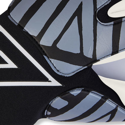 Mitre Impel Goalkeeper Gloves | Shock Absorption | Extra Grip (Black/Grey Size 8)