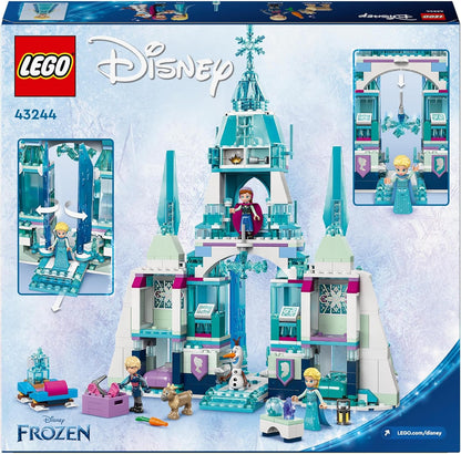 Disney Frozen Elsa’s Ice Palace Building Toy Set for Kids with a Castle and Elsa and Anna Mini-Doll Figures