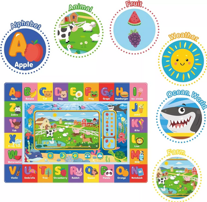 Baby Play Mat, Educational Tummy Time Mat (150x100cm)