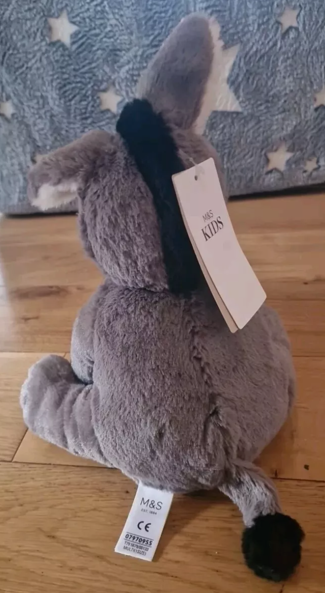 Marks & Spencer Eeyore Donkey Winnie the Pooh Soft Toy Plush 9"