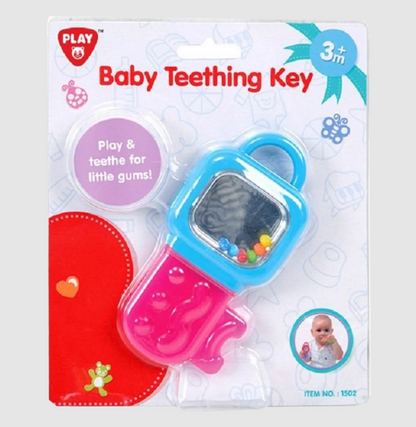 Baby Teething Toy (Blue/Pink)