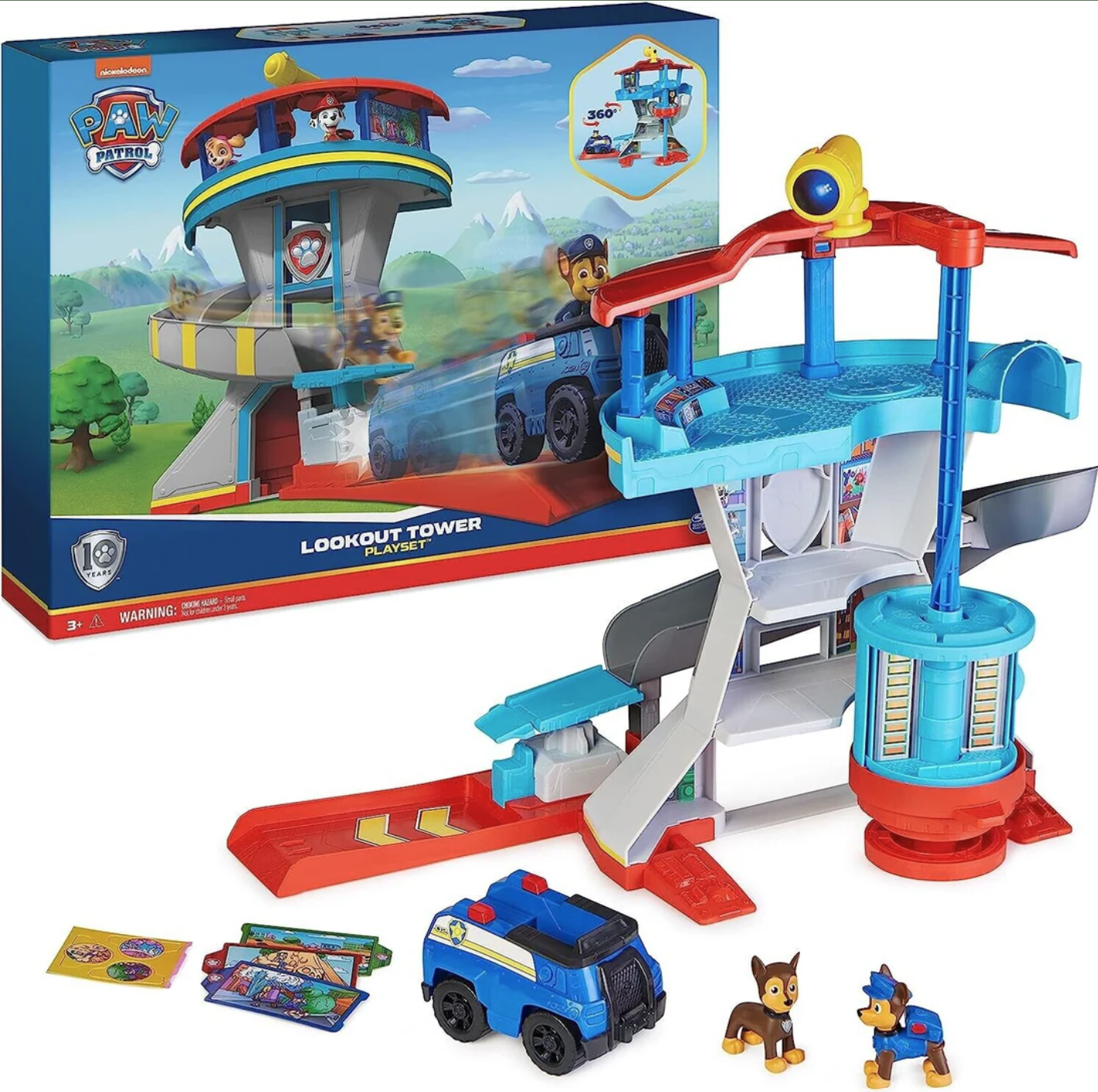 Paw Patrol Lookout Tower Playset (Opened, Damaged Box)