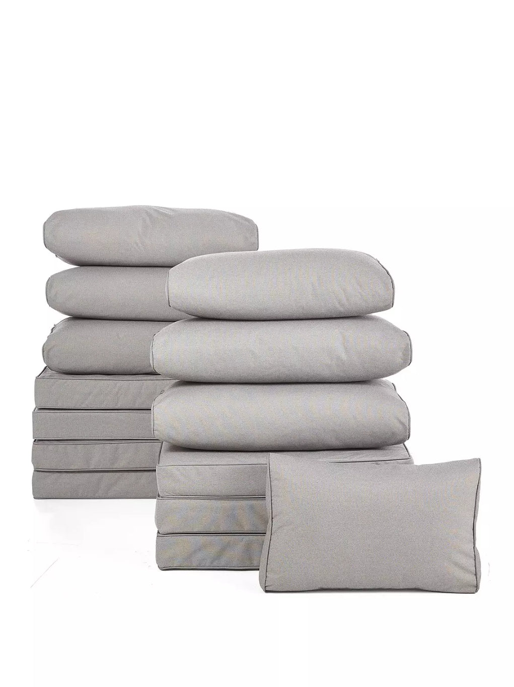 Aruba 6 seater corner cushion set featuring soft, durable fabric for comfortable outdoor seating