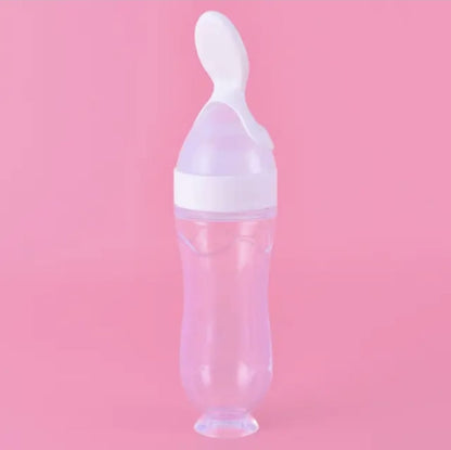 The Mini Boo Collection Baby Food Dispensing Spoon Bottle for Easy Feeding on the Go